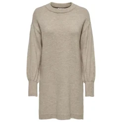 ONLY Robe pull Jada en maille à col rond Femme BEIGE New