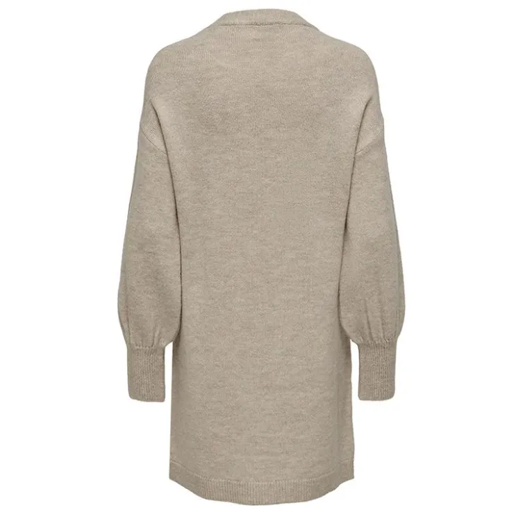 ONLY Robe pull Jada en maille à col rond Femme BEIGE New