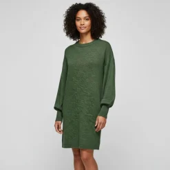 ONLY Robe pull Jada en maille à col rond Femme VERT New