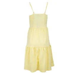 VERO MODA Robe sans manches longue à bretelles Femme JAUNE Sale