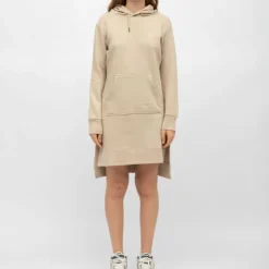 BILL TORNADE Robe sweat courte mary asymétrique coton Femme BEIGE Online