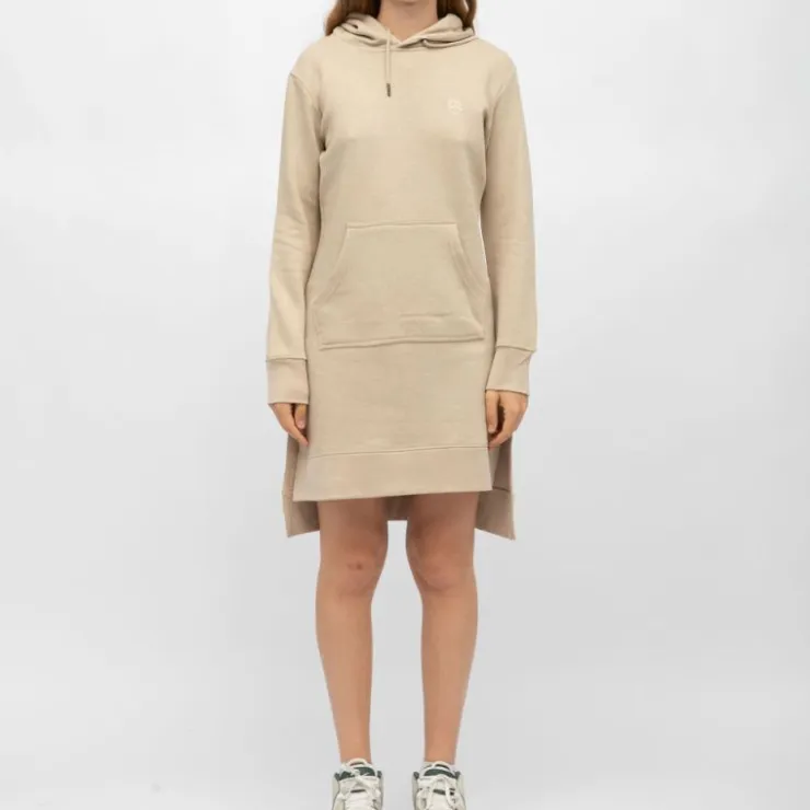 BILL TORNADE Robe sweat courte mary asymétrique coton Femme BEIGE Online