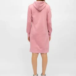 BILL TORNADE Robe sweat courte mary asymétrique coton Femme ROSE