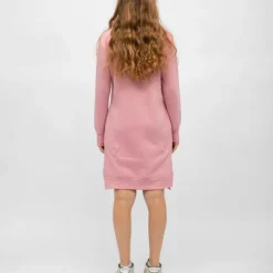 BILL TORNADE Robe sweat mi longue marianne manches longues Femme ROSE POUDRE Hot