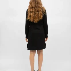 BILL TORNADE Robe sweat mi longue marianne manches longues Femme NOIR Discount