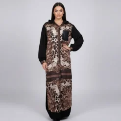 HOLLY AND JOEY Robe Tily imprimé animal Femme NOIR Hot