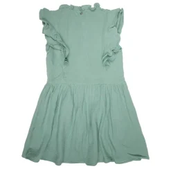 DEELUXE 74 Robe menthe volants et boutons devant Enfant VERT Best