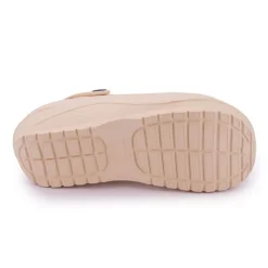 KELARA Sabots en caoutchouc avec plateforme Femme BLANC ECRU Discount