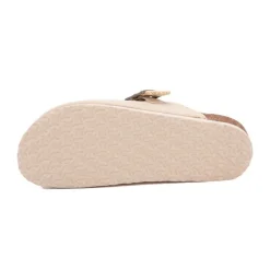 BURTON OF LONDON Sabots fourrés liseré crochets Sunny Femme BEIGE Online