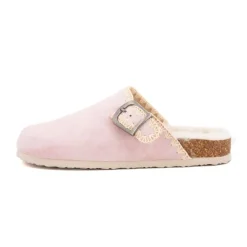 BURTON OF LONDON Sabots fourrés liseré crochets Sunny Femme ROSE CLAIR Best