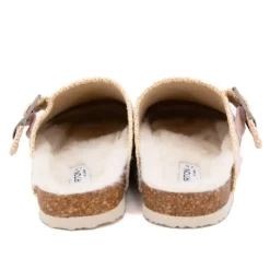 BURTON OF LONDON Sabots fourrés liseré crochets Sunny Femme ROSE CLAIR Best