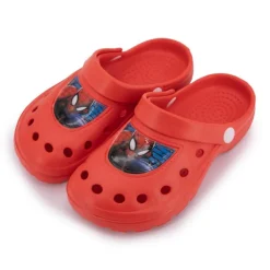 MARVEL Sabots Spiderman avec dessin Enfant, Bébé ROUGE Clearance