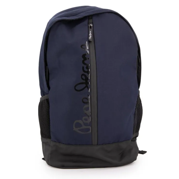 PEPE JEANS Sac à dos multipoches sangles réglables 46x26,5x16,5cm Hank legend Homme BLEU FONCE Sale