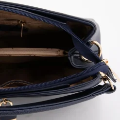 TORRENTE Sac à main avec cadenas 26x20x10cm Femme BLEU FONCE