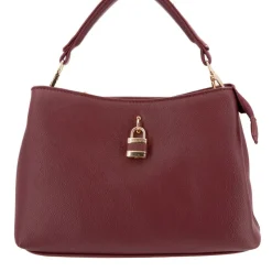 TORRENTE Sac à main avec cadenas 26x20x10cm Femme BORDEAUX Sale