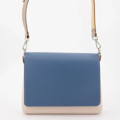 O BAG Sac à main bandoulière amovible rabat 25x20x7cm Femme BEIGE Online