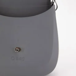 O BAG Sac à main bandoulière amovible rabat fermoir tourniquet Femme GRIS Online