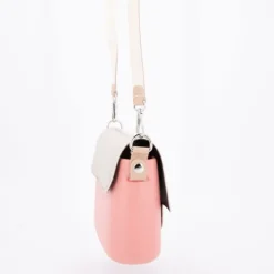 O BAG Sac à main bandoulière amovible rabat fermoir aimanté Femme ROSE