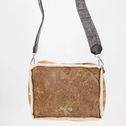 O BAG Sac à main bandoulière amovible fausse fourrure Femme MARRON CLAIR Best