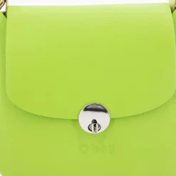 O BAG Sac à main bandoulière chaîne amovible rabat fermoir tourniquet Femme VERT Hot