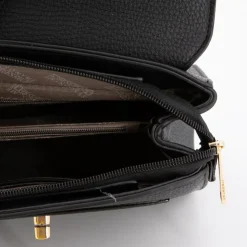 GEORGES RECH Sac à main motif serpent rabia avec double anse 20x18x6cm Femme NOIR Clearance