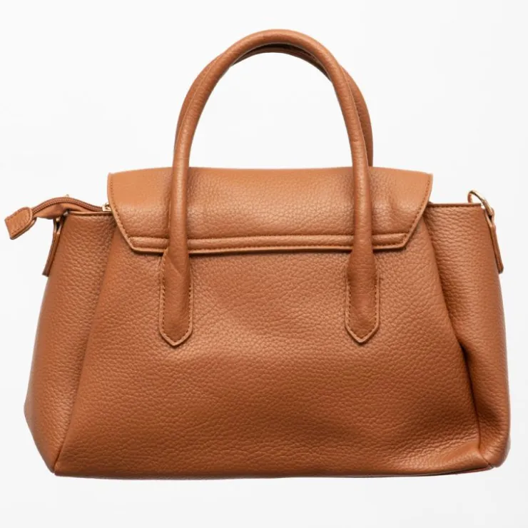 TORRENTE Sac à main type docteur à rabat 32x14x22,5cm Femme MARRON Sale