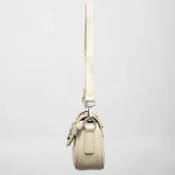 GEORGES RECH Sac à rabat avec anneau argenté taysir 24x5x14cm Femme BLANC ECRU Discount