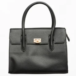 TORRENTE Sac à rabat avec boucle dorée 29x10x23 cm Femme NOIR Sale