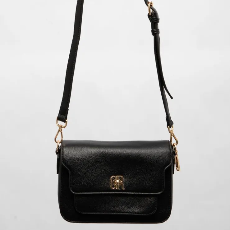 GEORGES RECH Sac à rabat avec clip radja 24x9x16,5 cm Femme NOIR Best