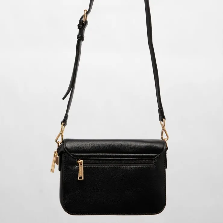 GEORGES RECH Sac à rabat avec clip radja 24x9x16,5 cm Femme NOIR Best