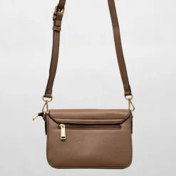 GEORGES RECH Sac à rabat avec clip radja 24x9x16,5 cm Femme MARRON FONCE New