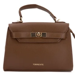 TORRENTE Sac a main taupe 22x16x8 cm Femme MARRON FONCE Clearance
