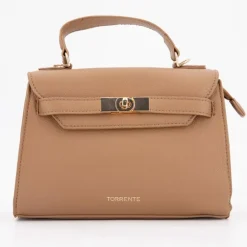 TORRENTE Sac a main taupe 22x16x8 cm Femme MARRON CLAIR Discount
