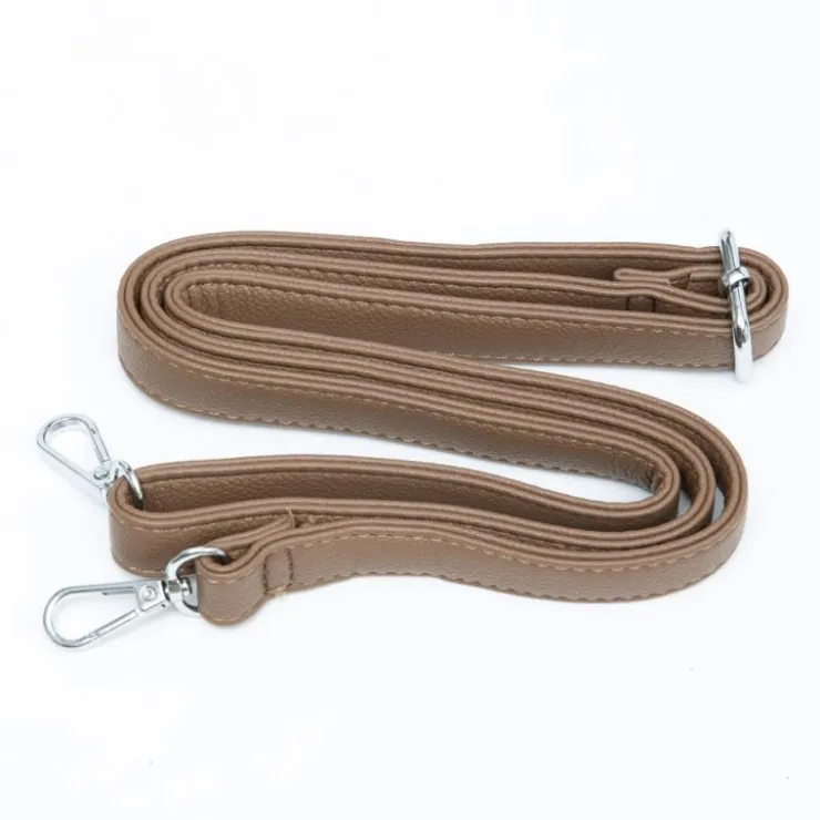 TORRENTE Sac baguette à clous avec anse ajustable 28x10x20cm Femme MARRON New