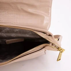 GEORGES RECH Sac bandouliere Romy motif croco à clip doré 22x18x8cm Femme BEIGE Best