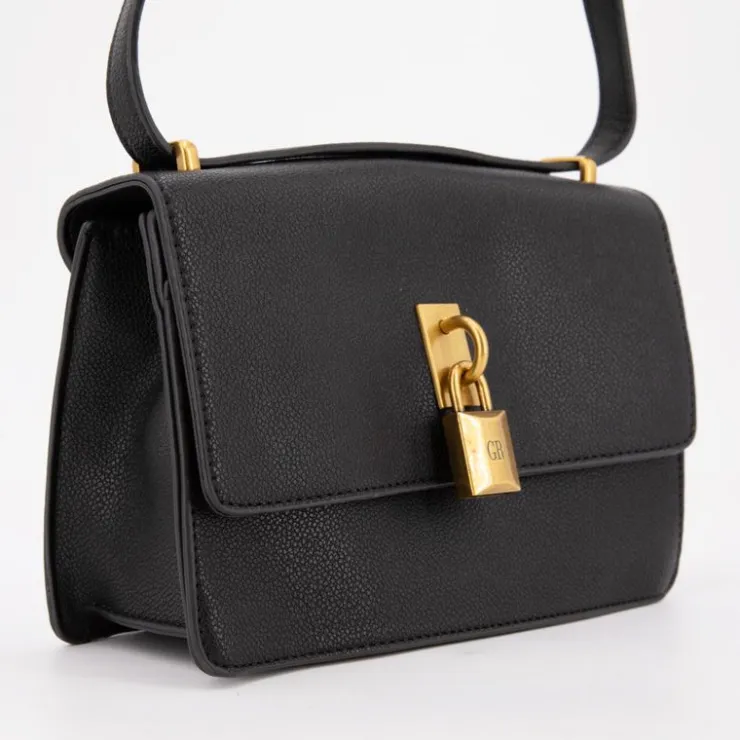 GEORGES RECH Sac bandouliere roselyse motif serpent avec cadenas doré 22x15x8cm Femme NOIR Sale