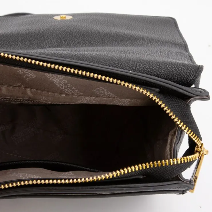 GEORGES RECH Sac bandouliere roselyse motif serpent avec cadenas doré 22x15x8cm Femme NOIR Sale