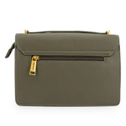 GEORGES RECH Sac bandouliere roselyse motif serpent avec cadenas doré 22x15x8cm Femme KAKI Discount