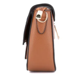 GEORGES RECH Sac bandouliere similicuir motif serpent clippé avec anse amovible radja 22x15x7cm Femme MARRON CLAIR Sale