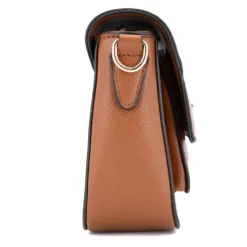 GEORGES RECH Sac bandouliere similicuir motif serpent clippé avec anse amovible radja 22x15x7cm Femme MARRON CLAIR Sale