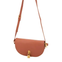 GEORGES RECH Sac bandoulière motif serpent romelie avec cadenas décoratif doré 27x15x7cm Femme MARRON CLAIR Clearance