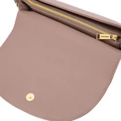 GEORGES RECH Sac bandoulière motif serpent romelie avec cadenas décoratif doré 27x15x7cm Femme MARRON Hot