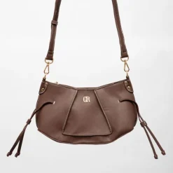 GEORGES RECH Sac besace thu 28x11x17cm anse amovible Femme MARRON FONCE Outlet