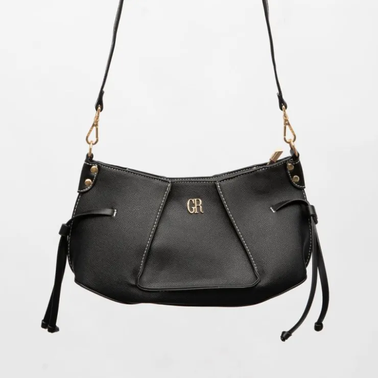 GEORGES RECH Sac besace thu 28x11x17cm anse amovible Femme NOIR Hot