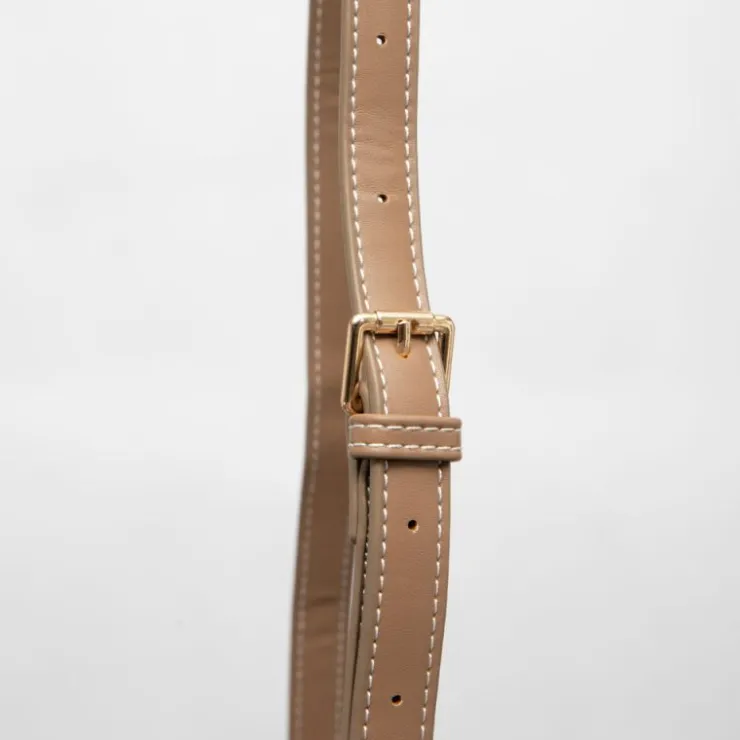 GEORGES RECH Sac besace thu 28x11x17cm anse amovible Femme MARRON CLAIR Discount