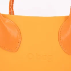 O BAG Sac cabas en plastique avec poche en tissu 35c28x10cm Femme ORANGE Outlet