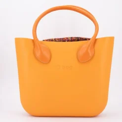 O BAG Sac cabas épaule pochette tweed zip 38x30x10cm Femme ORANGE Clearance