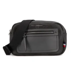 BILL TORNADE Sac ceinture similicuir texturé 26x16x5cm Homme GRIS FONCE Discount