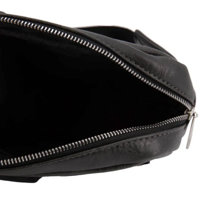 BILL TORNADE Sac ceinture similicuir texturé 26x16x5cm Homme GRIS FONCE Discount