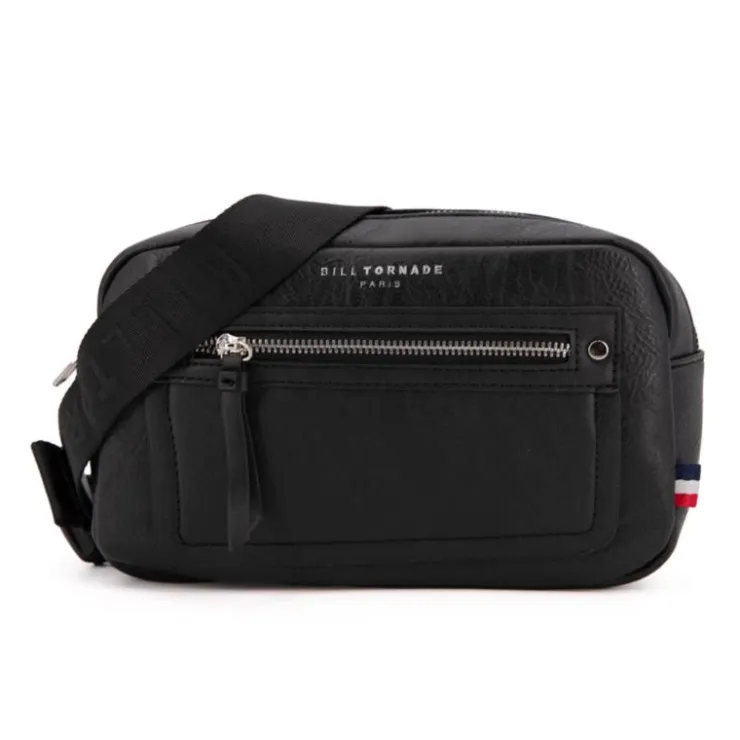 BILL TORNADE Sac ceinture similicuir texturé 26x16x5cm Homme NOIR Online